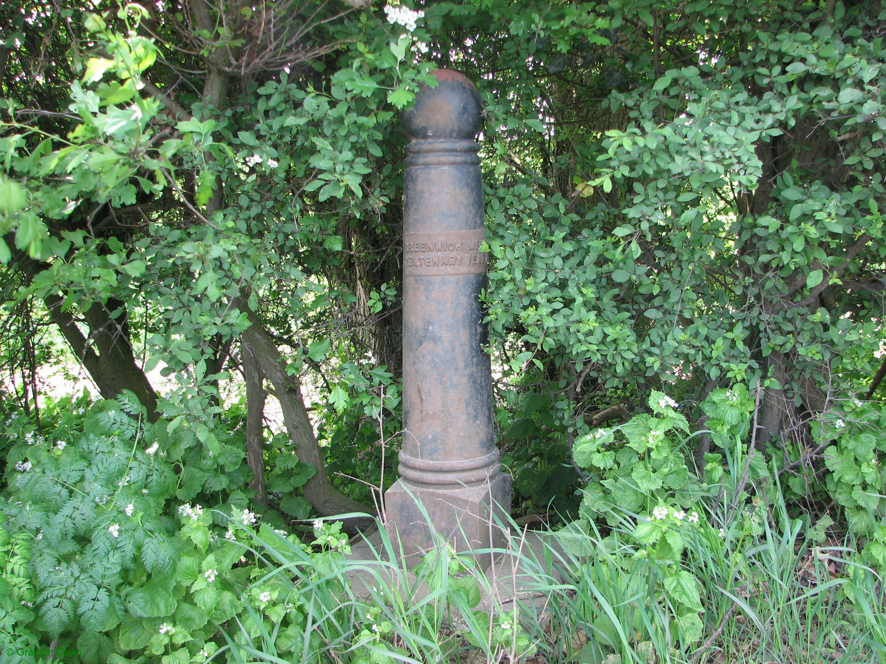 Greenwich Meridian Marker; England; Hertfordshire; Ware (Easnye Estate)